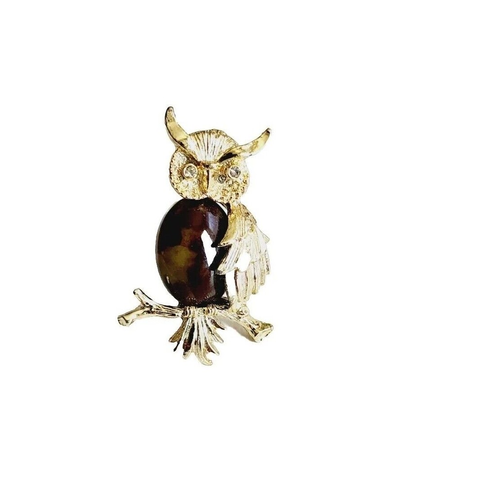 Vintage Jelly Belly Gerry's Owl Pin Brooch Jewelry 1.5 "